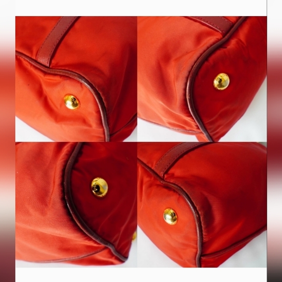 Authentic Red Prada Convertible Belted Hobo Tessuto with Leather❣️ - Picture 10 of 16
